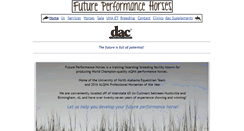 Desktop Screenshot of futureperformancehorses.com